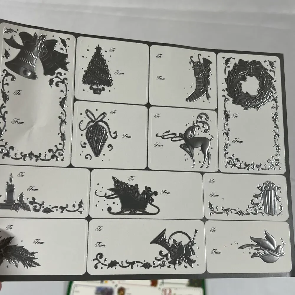 Vintage & Modern Christmas Gift Stickers Tags Labels 250+ Bears Cats Santa +more